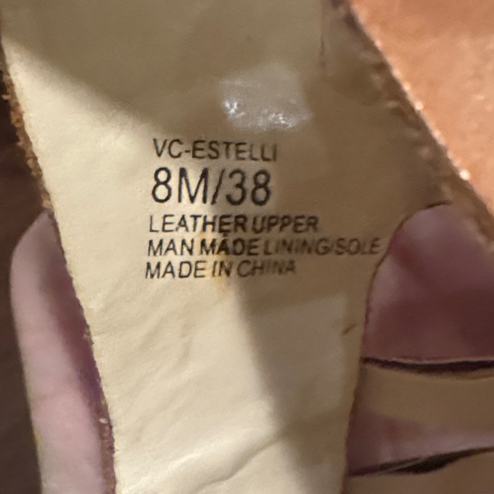 Vince Camuto Women's Tan Strappy Sandals Style Estelli size 8M / 38 - Picture 8 of 8